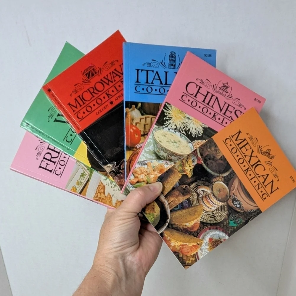 Vintage Golden Apple International Recipe  Cookbooks Bundle Lot Of 6